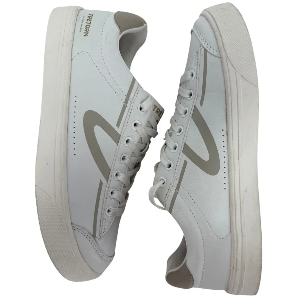 Tretorn Women's Serve‎ Sneakers Size 8M White Faux Leather Casual Shoes